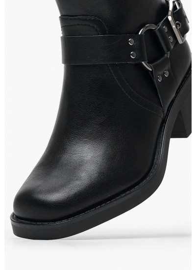 Women Boots 25399 Black ECOleather Tamaris