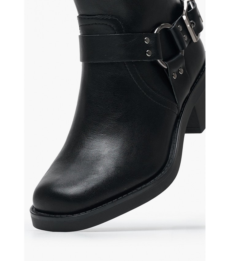 Women Boots 25399 Black ECOleather Tamaris