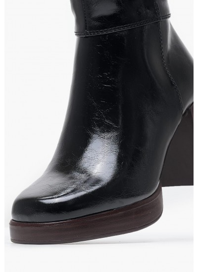 Women Boots 25533 Black ECOleather Tamaris