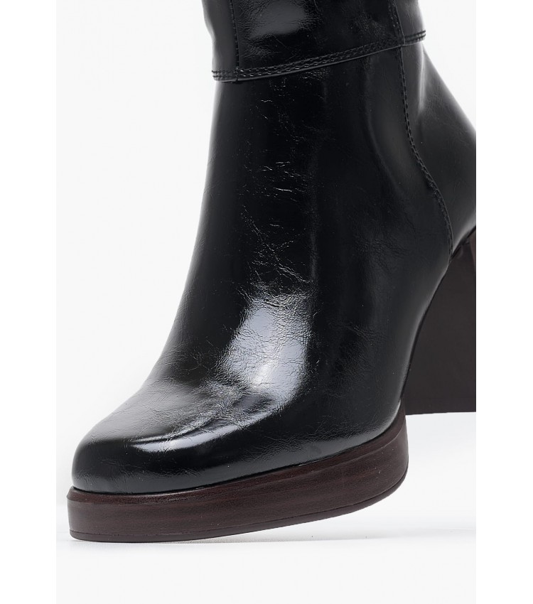 Women Boots 25533 Black ECOleather Tamaris