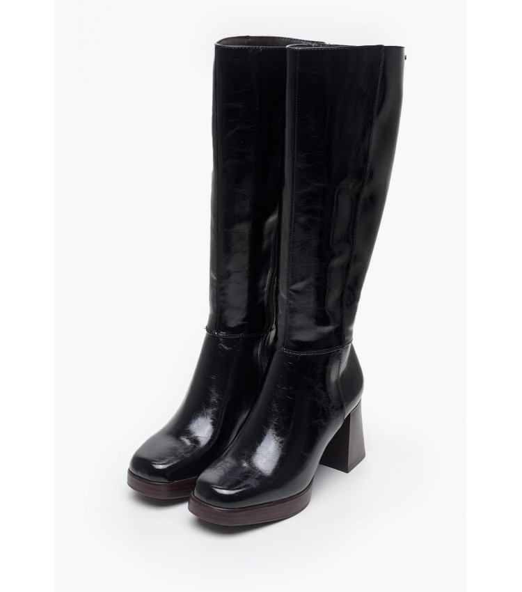 Women Boots 25533 Black ECOleather Tamaris