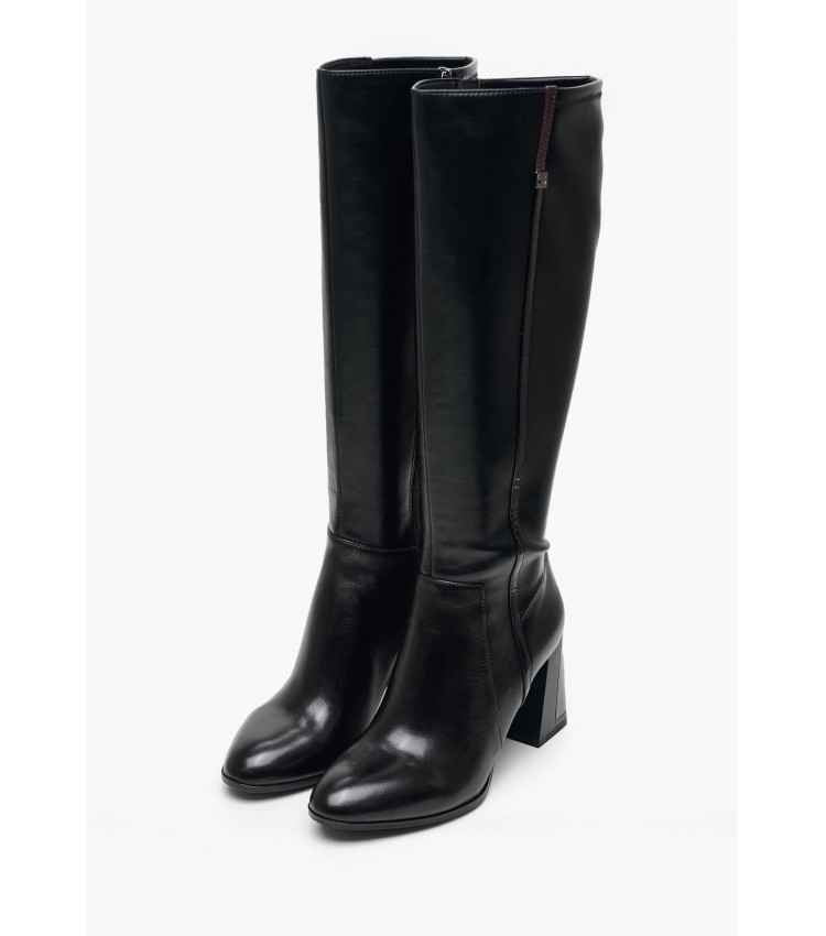 Women Boots 25544 Black Leather Tamaris