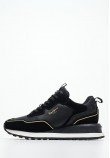 Women Casual Shoes Blur.Supra Black Leather Pepe Jeans