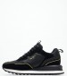 Women Casual Shoes Blur.Supra Black Leather Pepe Jeans