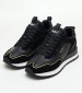 Women Casual Shoes Blur.Supra Black Leather Pepe Jeans