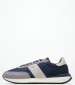 Men Casual Shoes Buster.Supra Blue Fabric Pepe Jeans