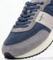 Men Casual Shoes Buster.Supra Blue Fabric Pepe Jeans