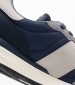 Men Casual Shoes Buster.Supra Blue Fabric Pepe Jeans