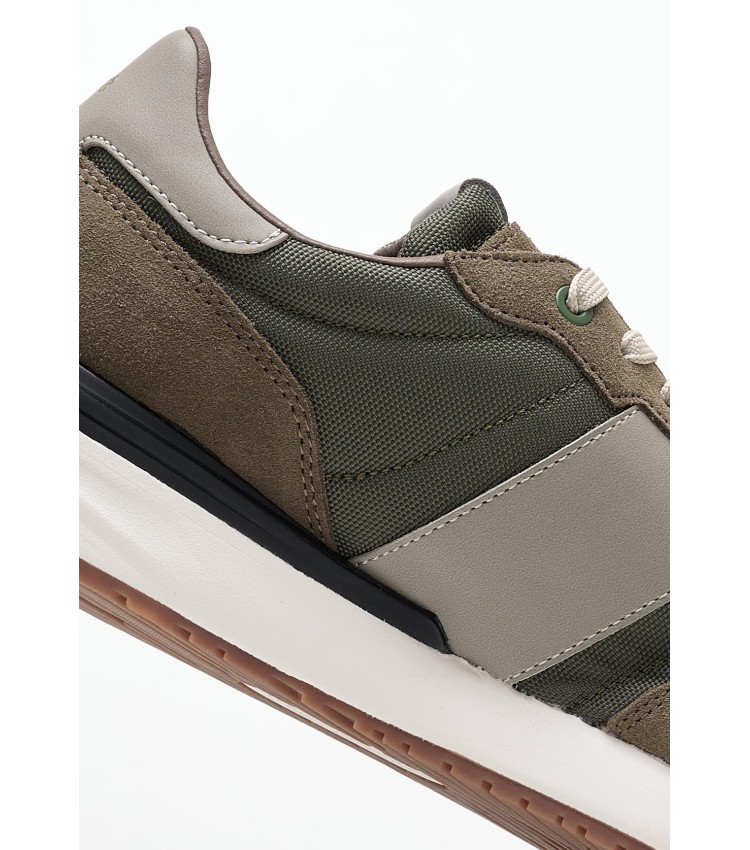 Men Casual Shoes Buster.Supra Khaki Fabric Pepe Jeans