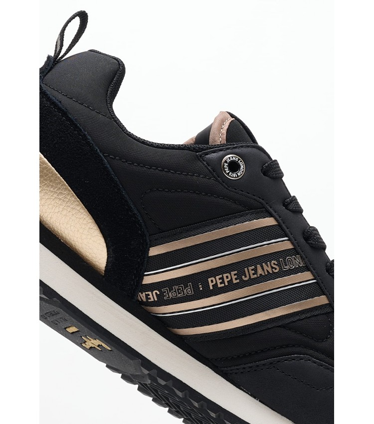 Women Casual Shoes Dublin.City Black Fabric Pepe Jeans