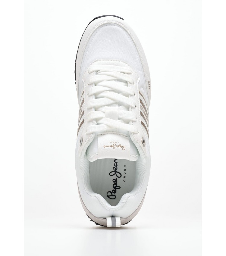 Women Casual Shoes Dublin.City White Fabric Pepe Jeans