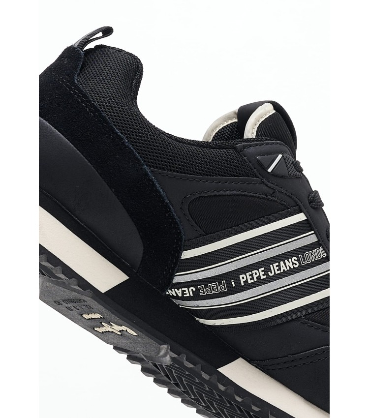 Men Casual Shoes Dublin.Young Black ECOleather Pepe Jeans