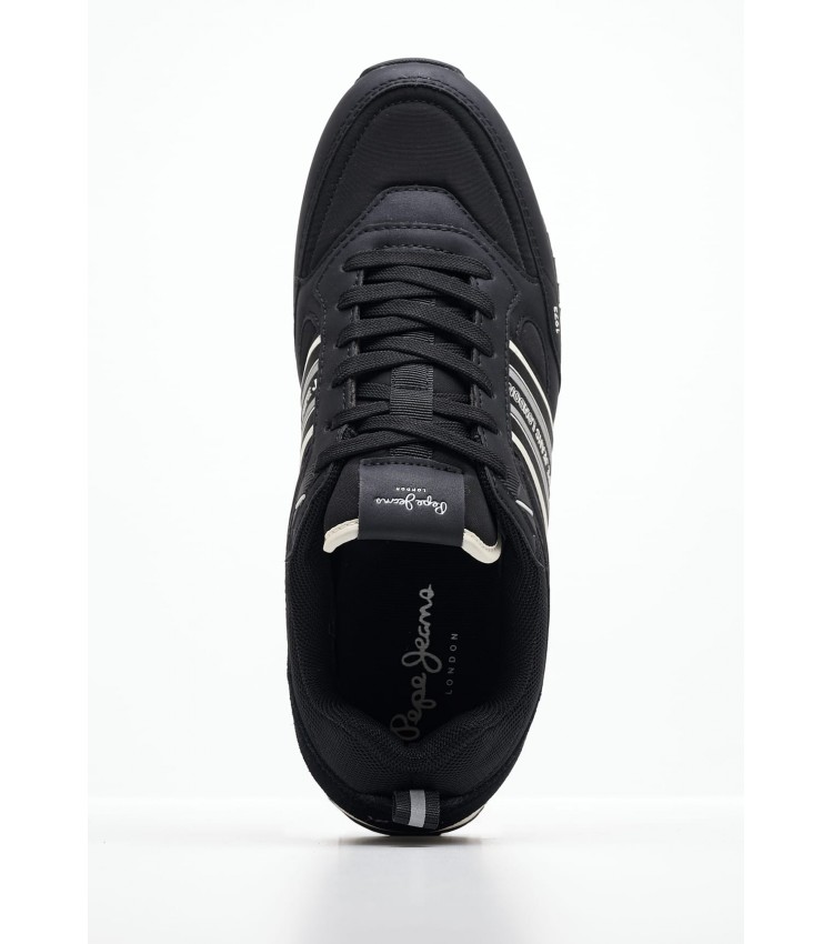 Men Casual Shoes Dublin.Young Black ECOleather Pepe Jeans