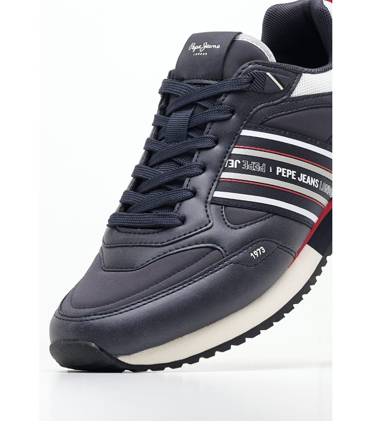 Men Casual Shoes Dublin.Young Blue ECOleather Pepe Jeans