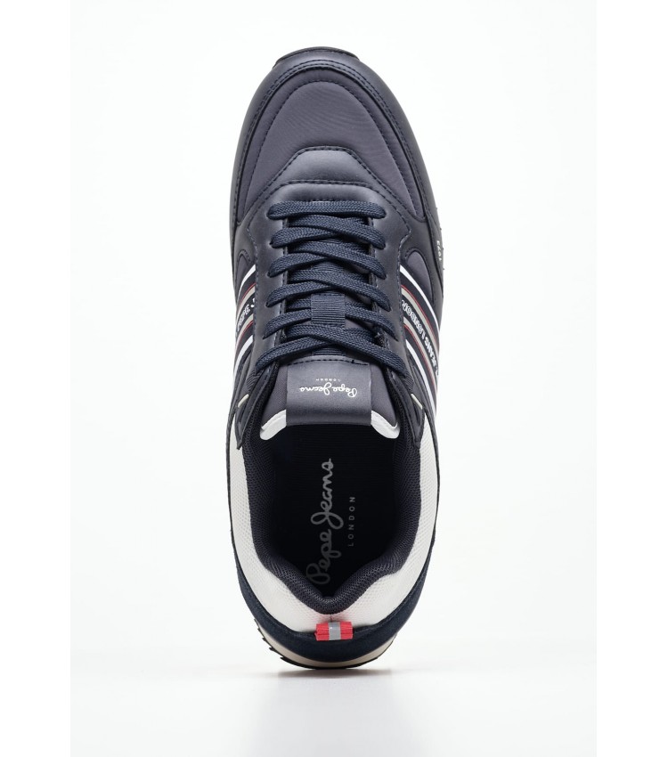 Men Casual Shoes Dublin.Young Blue ECOleather Pepe Jeans