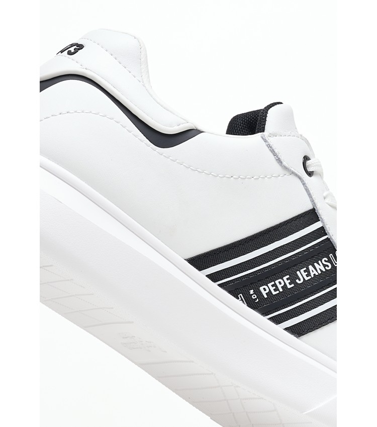 Men Casual Shoes Eaton.Street White ECOleather Pepe Jeans