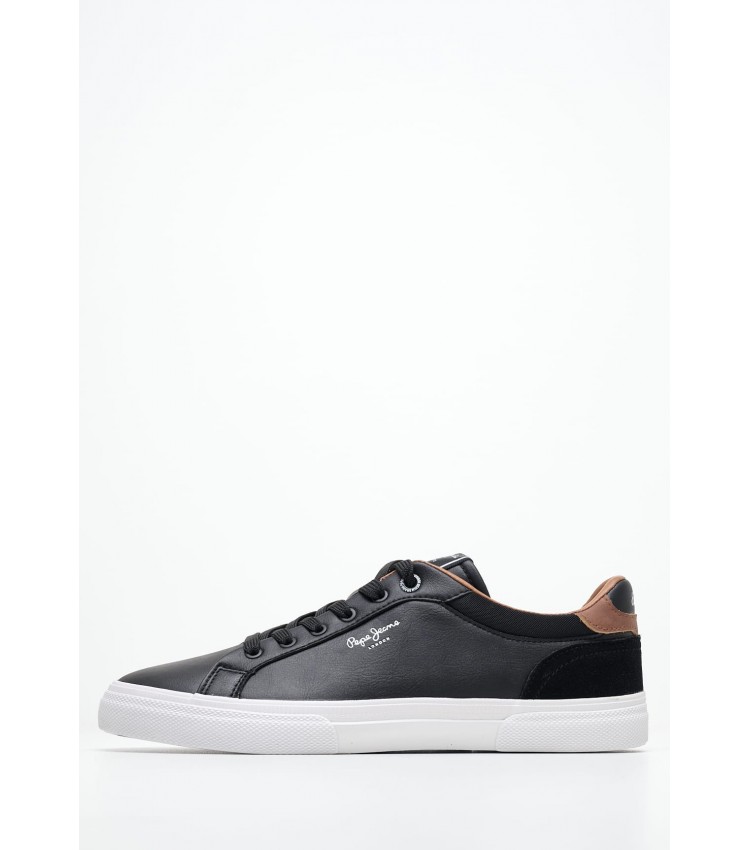 Men Casual Shoes Kenton.Court Black ECOleather Pepe Jeans