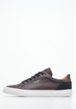 Men Casual Shoes Kenton.Court Brown ECOleather Pepe Jeans