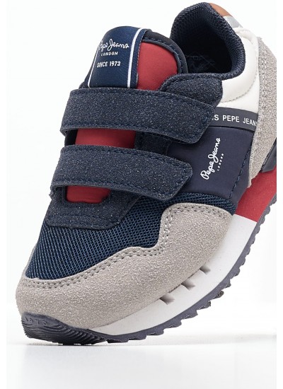 Παιδικά Παπούτσια Casual 327.Grade Μαύρο Ύφασμα New Balance