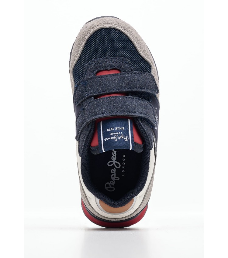 Παιδικά Παπούτσια Casual London.Park Γκρι ECOsuede Pepe Jeans