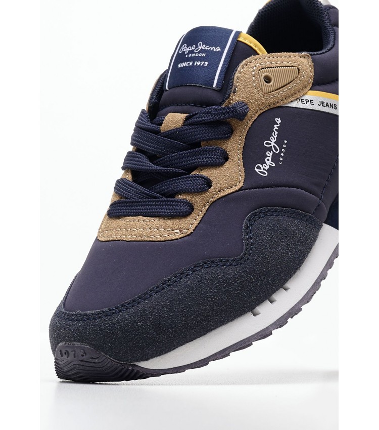 Παιδικά Παπούτσια Casual London.Running Μπλε ECOsuede Pepe Jeans