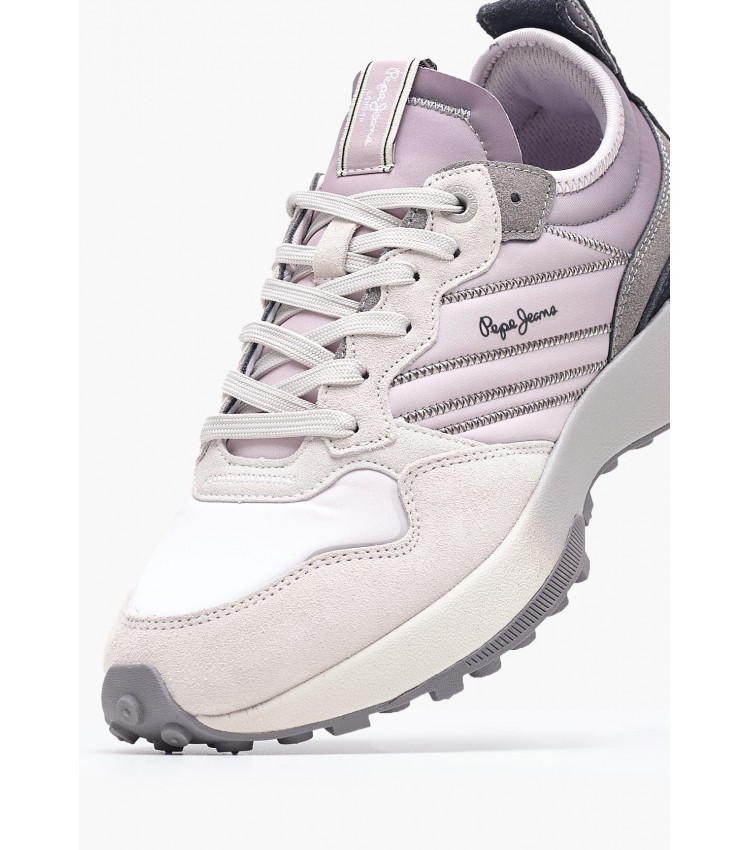 Women Casual Shoes Lucky.Flag Purple Buckskin Pepe Jeans