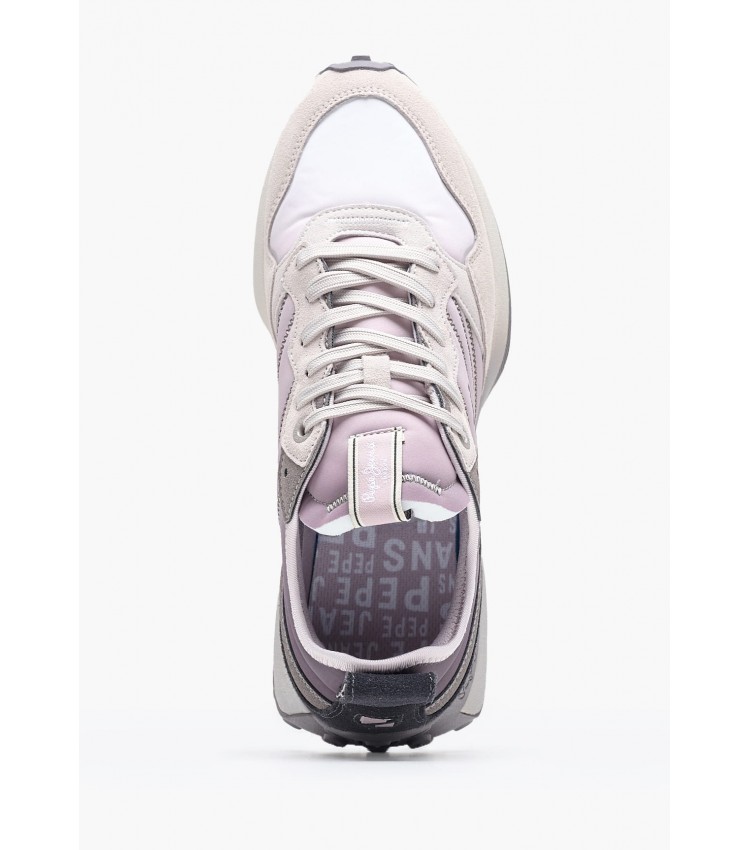 Women Casual Shoes Lucky.Flag Purple Buckskin Pepe Jeans