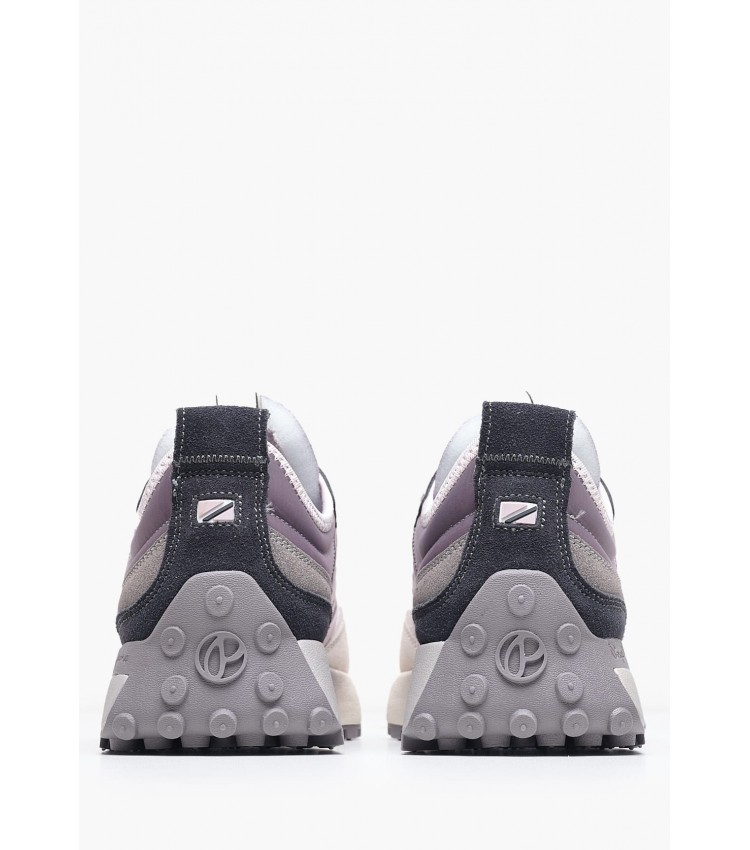 Women Casual Shoes Lucky.Flag Purple Buckskin Pepe Jeans