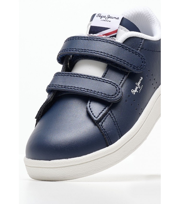 Παιδικά Παπούτσια Casual Player.Airbk Μπλε Δέρμα Pepe Jeans