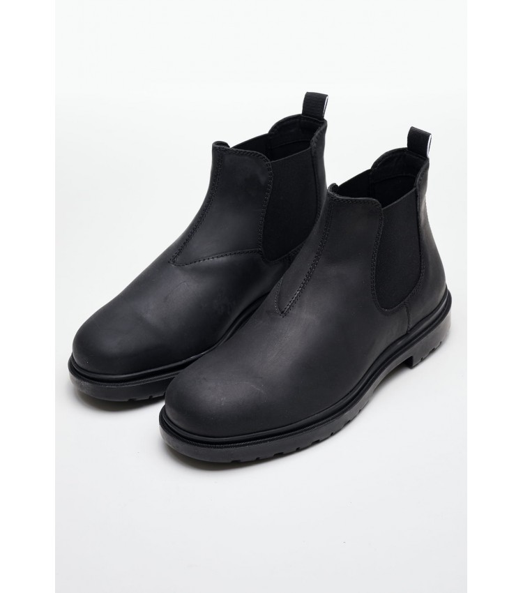 Men Boots Andalo Black Nubuck Leather Geox