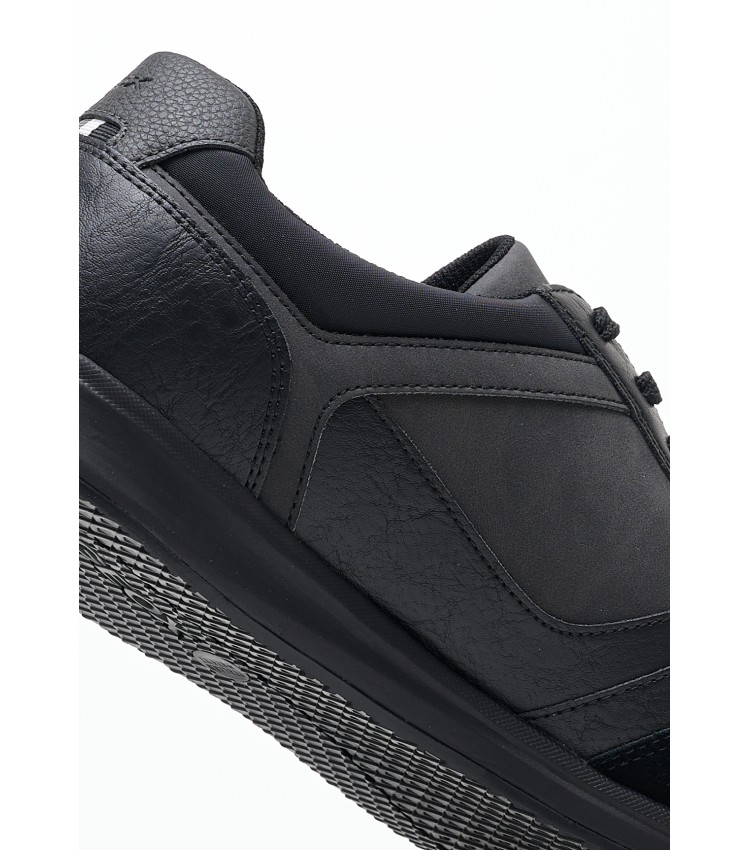 Men Casual Shoes Avery.A2 Black Leather Geox