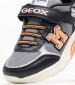 Παιδικά Παπούτσια Casual Ciberdron.E Μαύρο ECOleather Geox