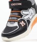 Παιδικά Μποτάκια Ciberdron.Mickey Μαύρο ECOleather Geox