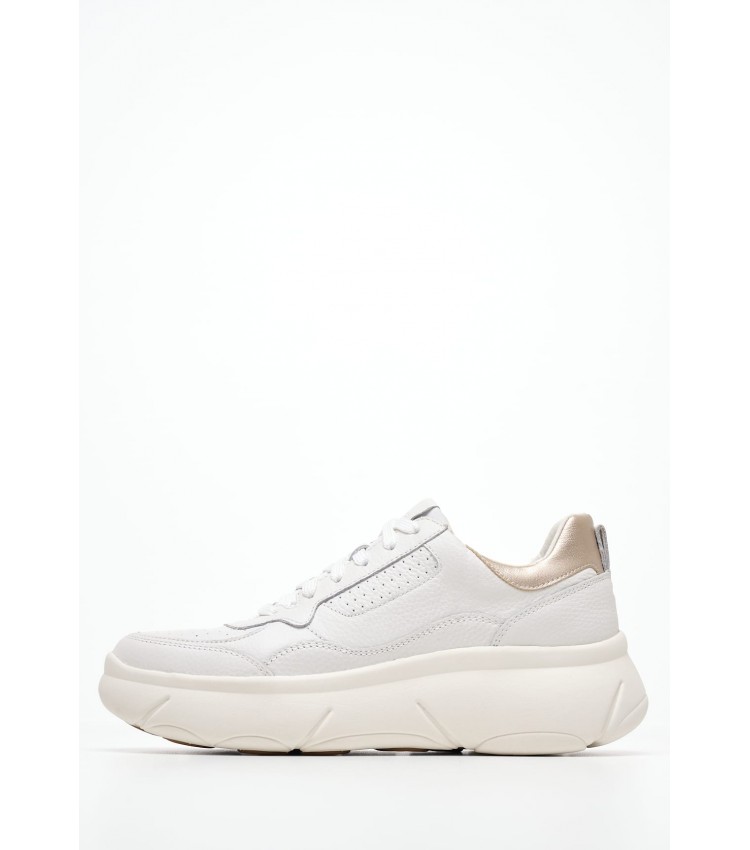 Women Casual Shoes D.Nebula White Leather Geox