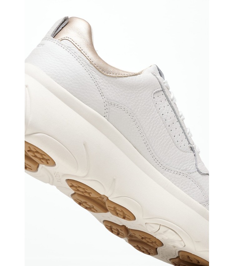 Women Casual Shoes D.Nebula White Leather Geox