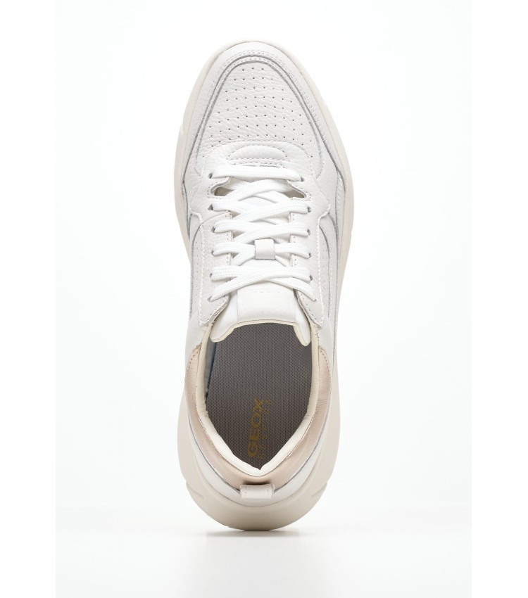 Women Casual Shoes D.Nebula White Leather Geox