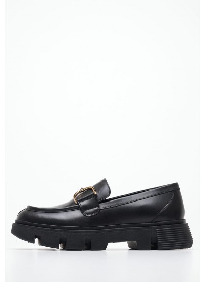 Women Moccasins D.Vilde.H Black Leather Geox