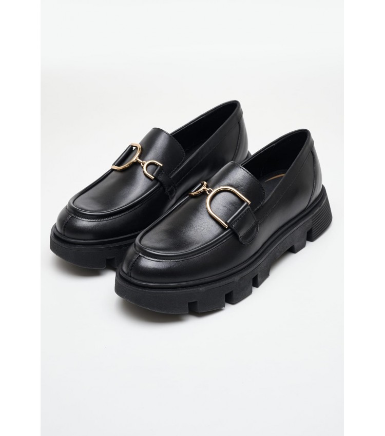 Women Moccasins D.Vilde.H Black Leather Geox