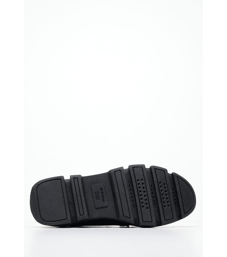 Women Moccasins D.Vilde.H Black Leather Geox