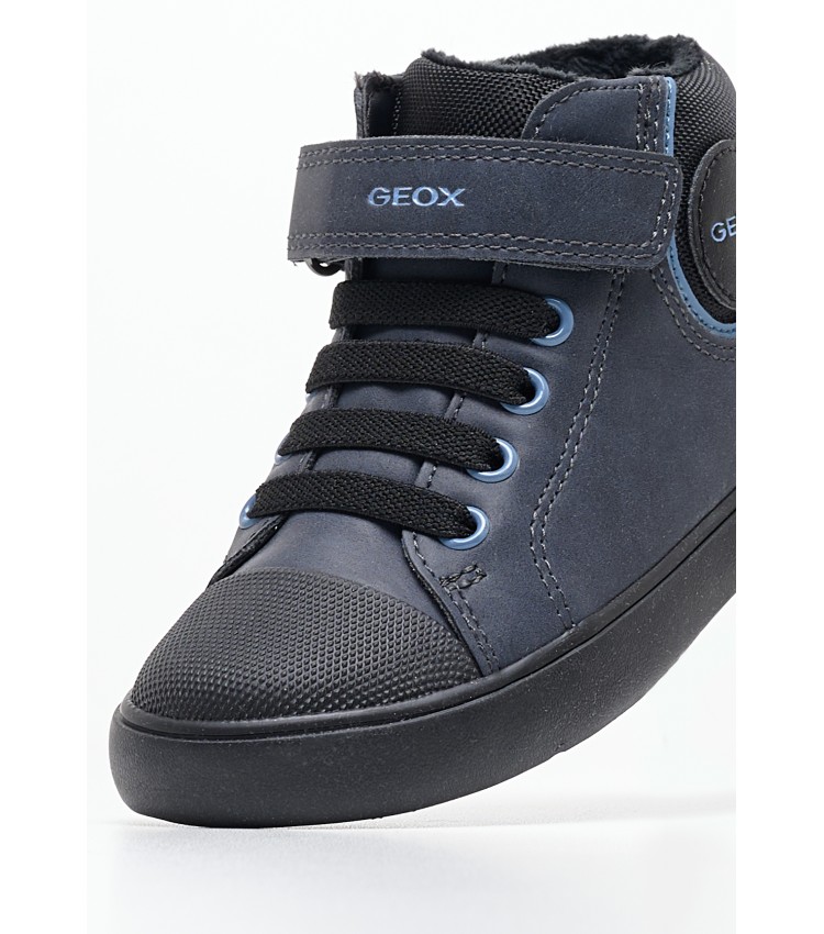 Παιδικά Μποτάκια Gisli.Sport Μπλε ECOleather Geox