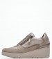 Women Casual Shoes Ilde.Urban Taupe Leather Geox