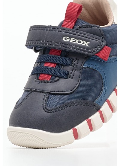 Παιδικά Παπούτσια Casual Lupidoo Μπλε ECOleather Geox