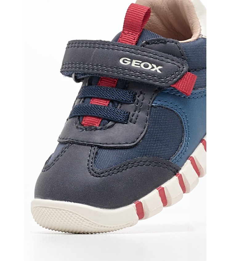 Παιδικά Παπούτσια Casual Lupidoo Μπλε ECOleather Geox