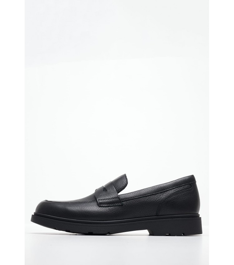 Men Moccasins Spherica.Ec1 Black Leather Geox