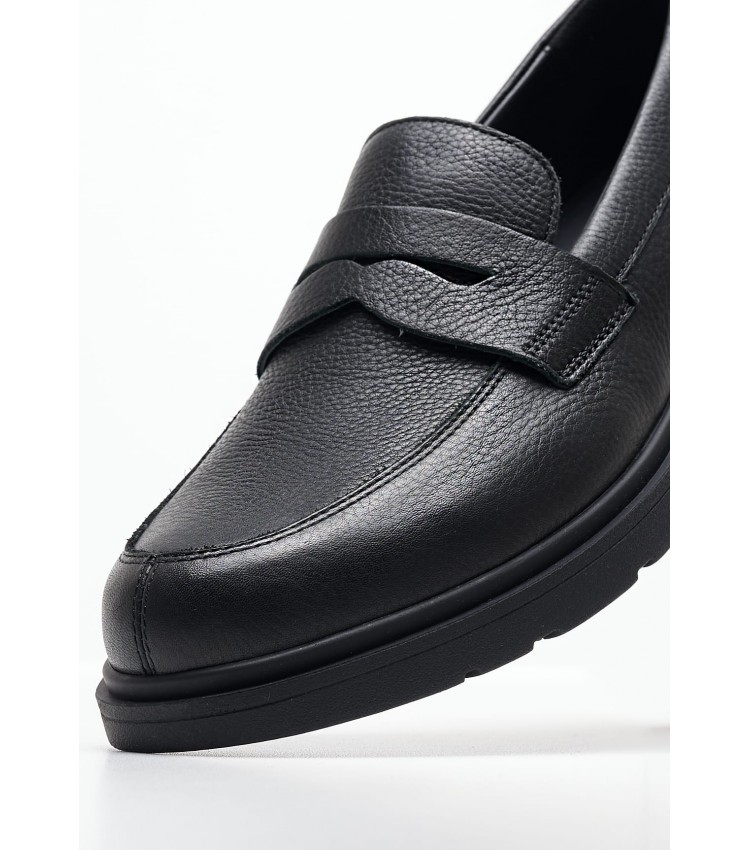 Men Moccasins Spherica.Ec1 Black Leather Geox