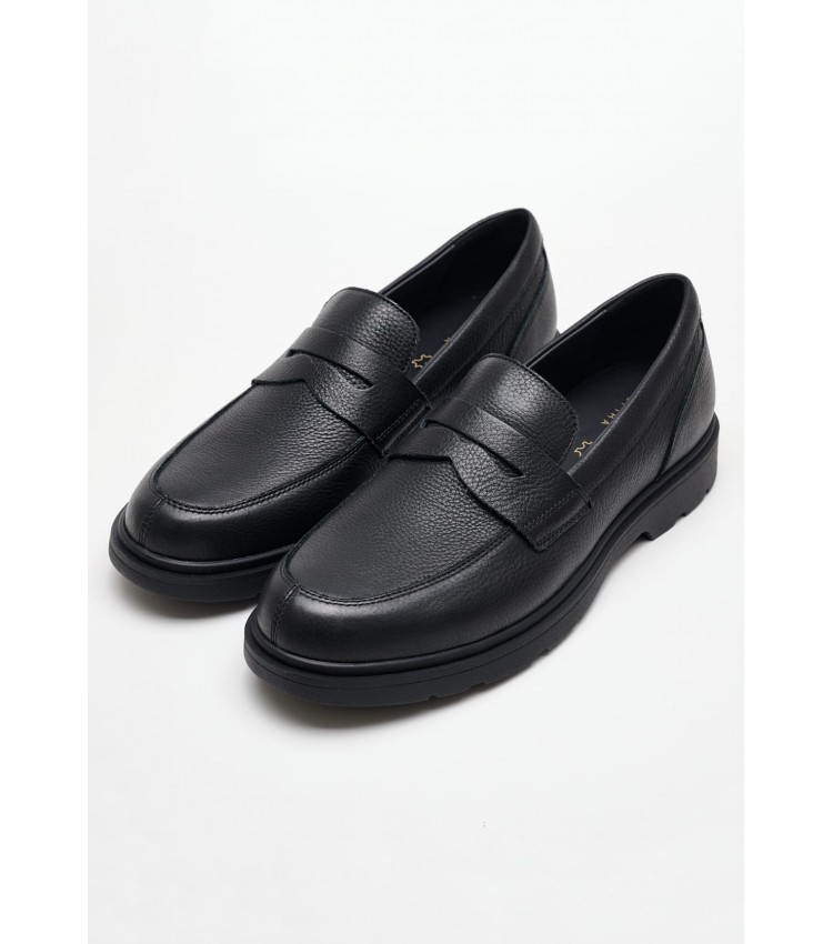 Men Moccasins Spherica.Ec1 Black Leather Geox