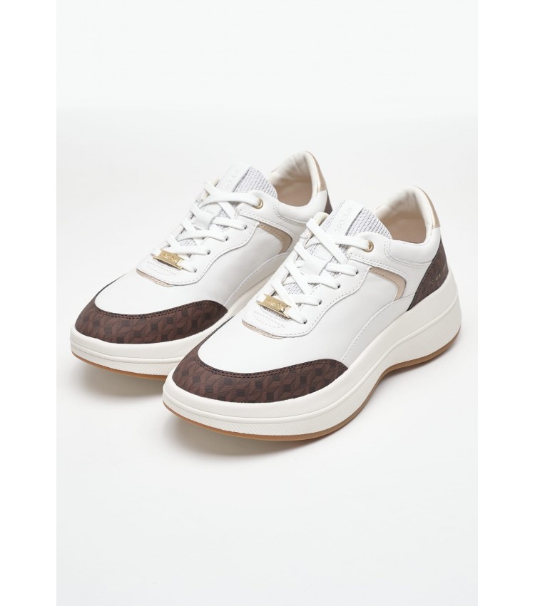 Women Casual Shoes Spherica.Ecub3 White Leather Geox