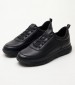 Men Casual Shoes Spherica.Tumbled Black Leather Geox