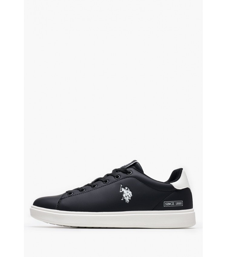 Ανδρικά Παπούτσια Casual Byron001A Μαύρο ECOleather U.S. Polo Assn.