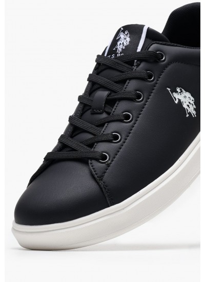 Men Casual Shoes Byron001A Black ECOleather U.S. Polo Assn.